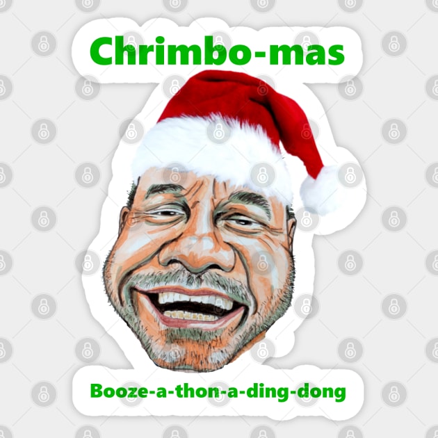 Train Guy (Bob Mortimer) Chrimbo-mas booze-a-thon Sticker by smadge